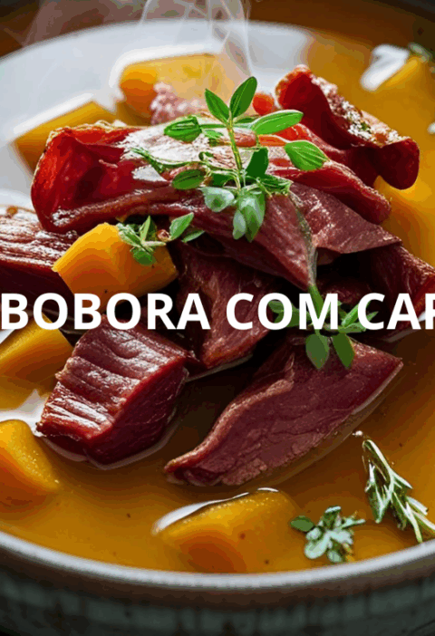 CALDO ABOBORA COM CARNE SECA