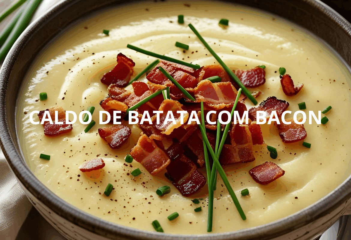 CALDO DE BATATA COM BACON