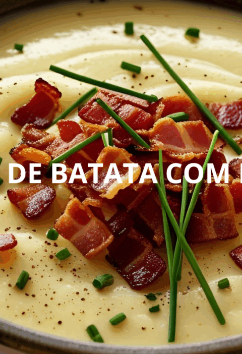 CALDO DE BATATA COM BACON